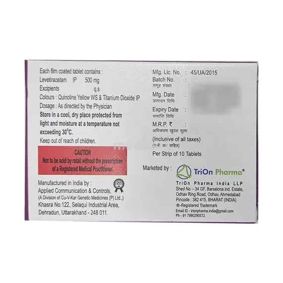 levtary 500mg tablet 10's